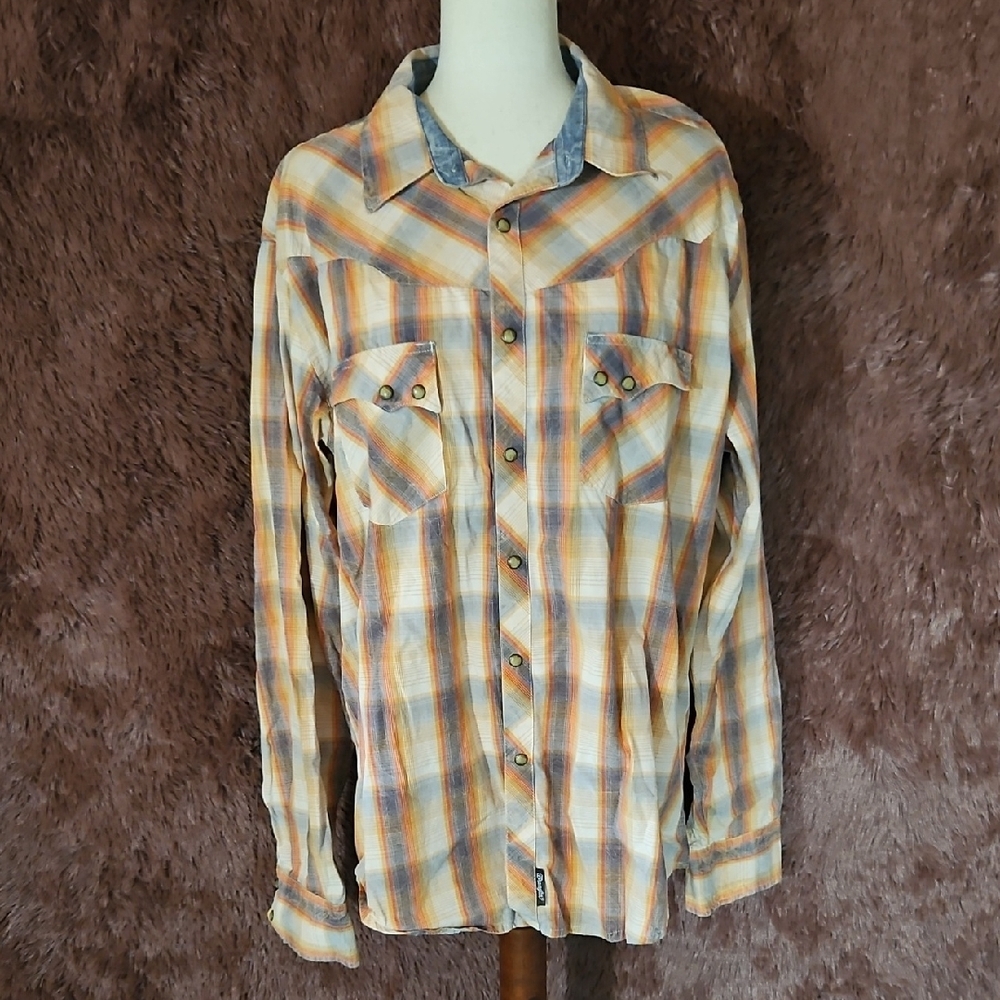 Wrangler Retro Plaid Snap-Up Shirt